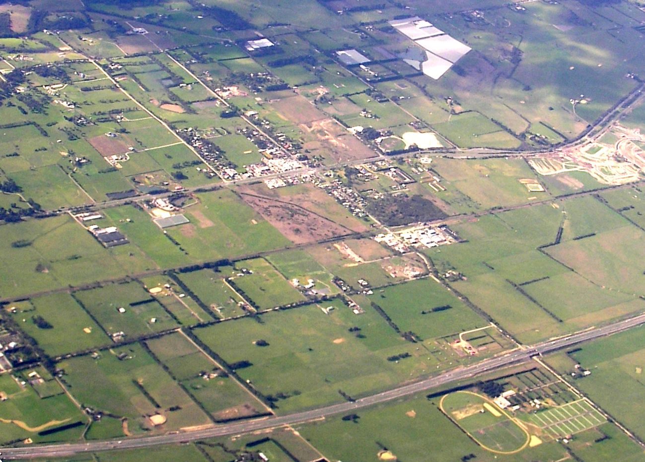 Aerial view of Officer
